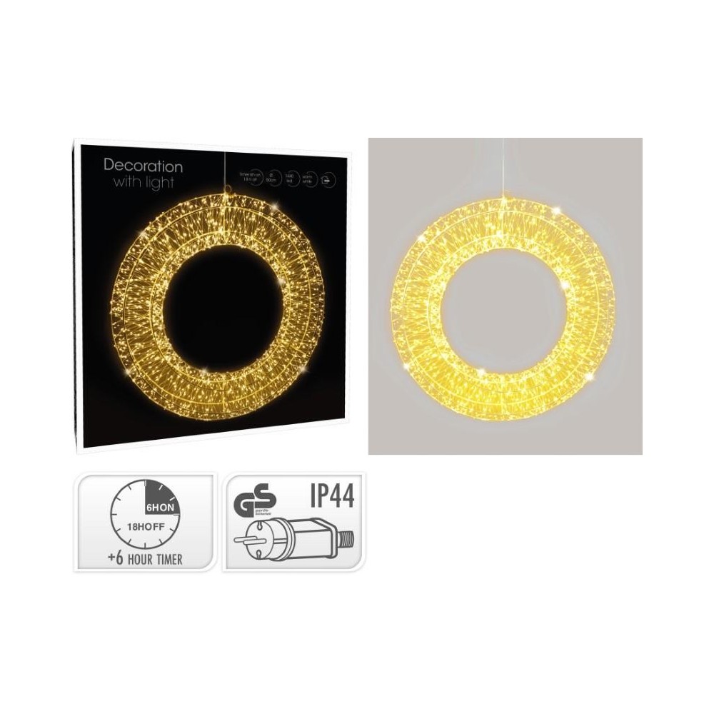 GHIRLANDA 1440 LED LUCE CALDA D.50